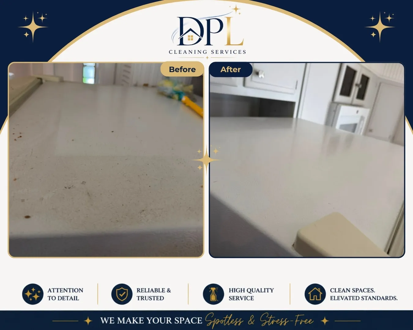 Refrigerator deep clean, before and after, by DPL Cleaning Services